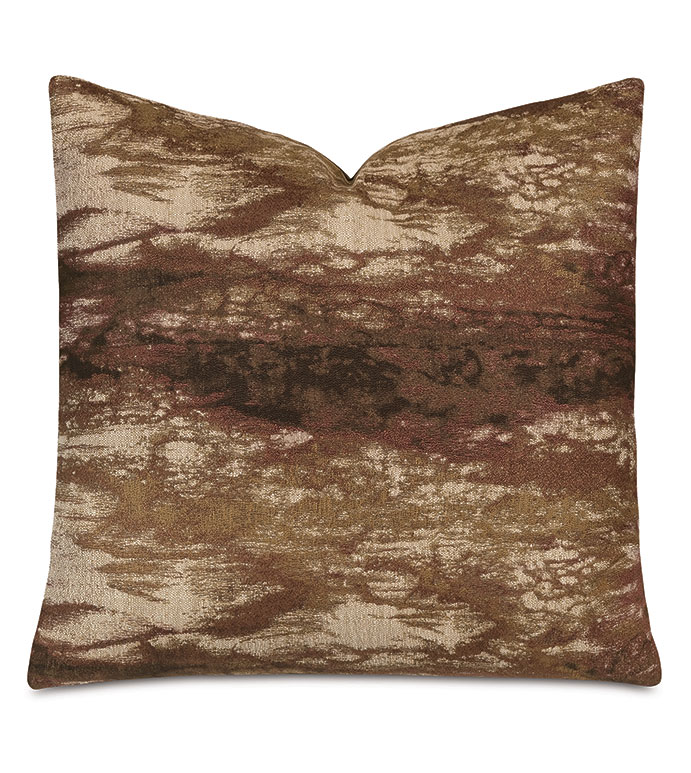 Fossil Decorative Pillow In Rust