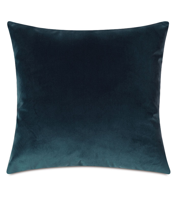 Uma Velvet Decorative Pillow In Pacific