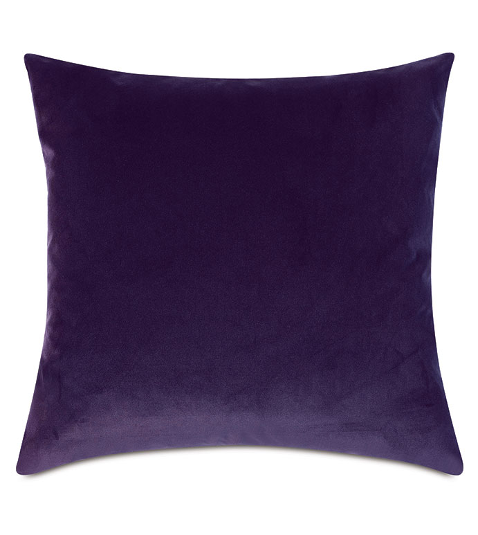 Uma Velvet Decorative Pillow In Purple