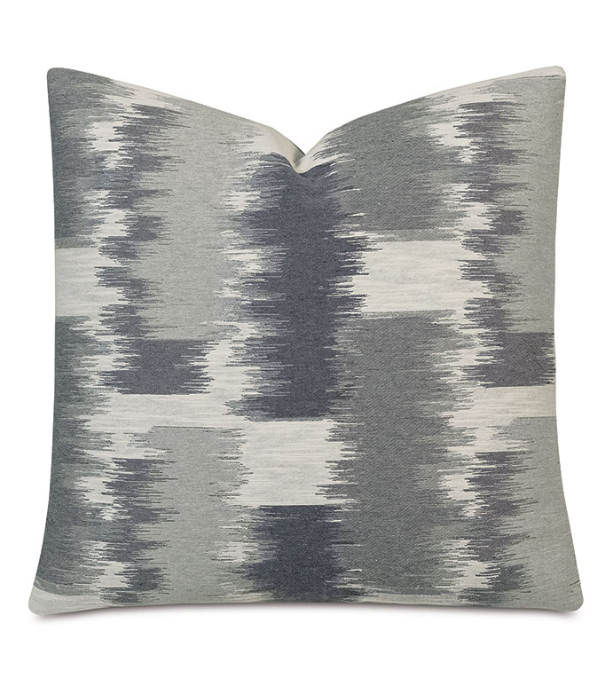 Shea Woven Decorative Pillow in Charcoal