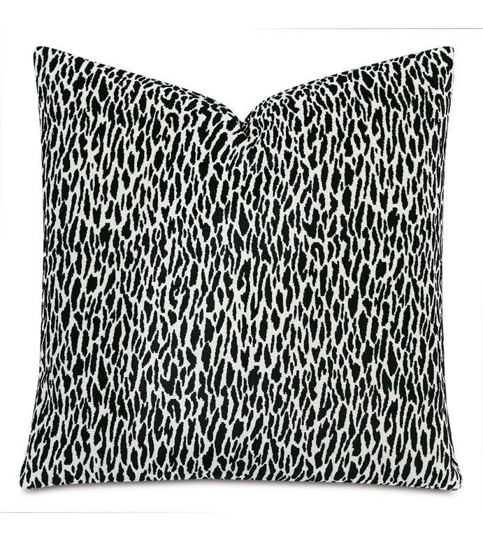 Earl Woven Decorative Pillow in Onyx