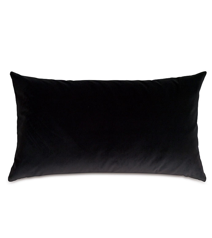 Uma Velvet Decorative Pillow In Charcoal