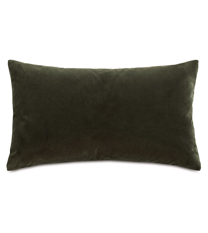 Olive velvet pillow sale