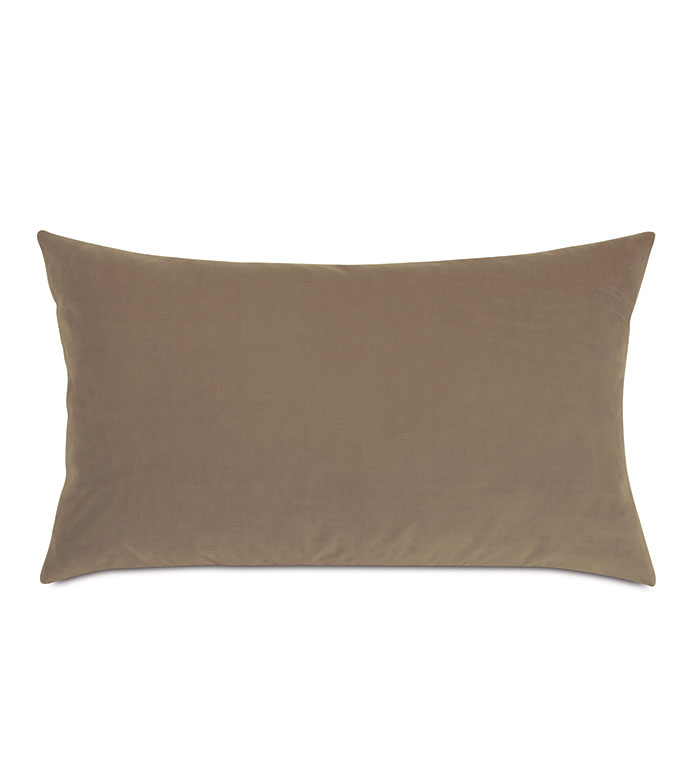 Uma Velvet Decorative Pillow In Khaki