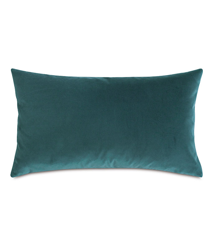 Uma Velvet Decorative Pillow In Teal