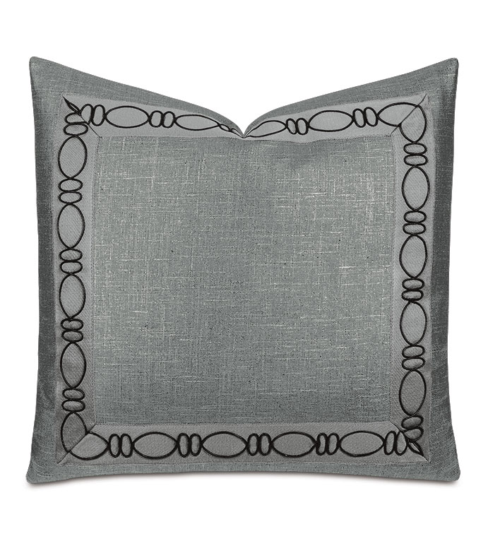 Dax Ovals Decorative Pillow in Black