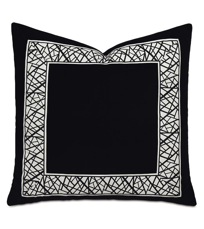 Xavier Graphic Border Decorative Pillow