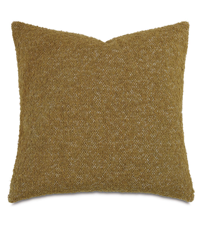 MARL DECORATIVE PILLOW IN MUSTARD