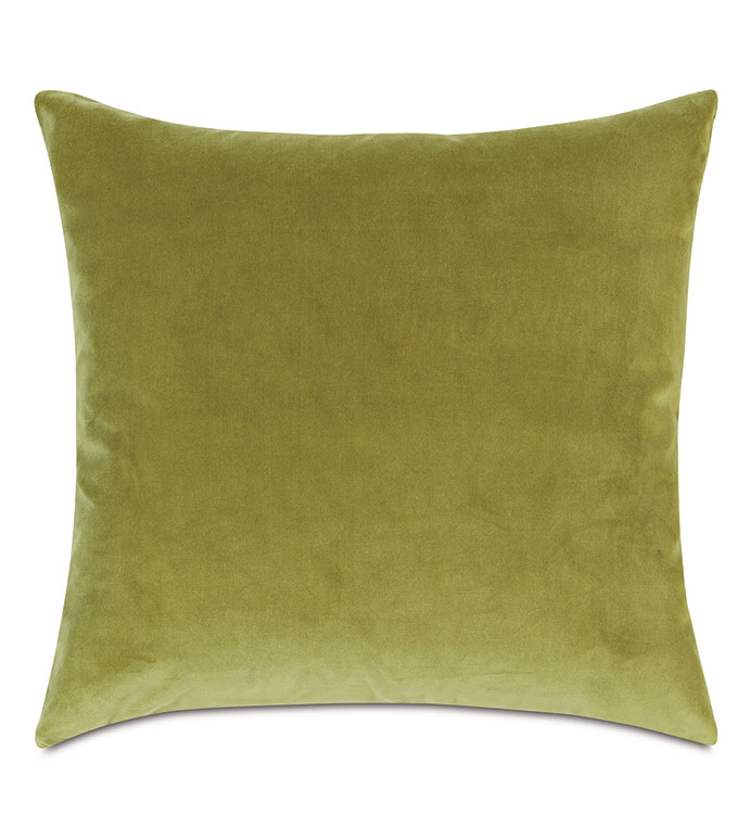 Uma Velvet Decorative Pillow in Lime