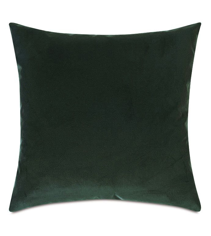 Uma Velvet Decorative Pillow in Emerald