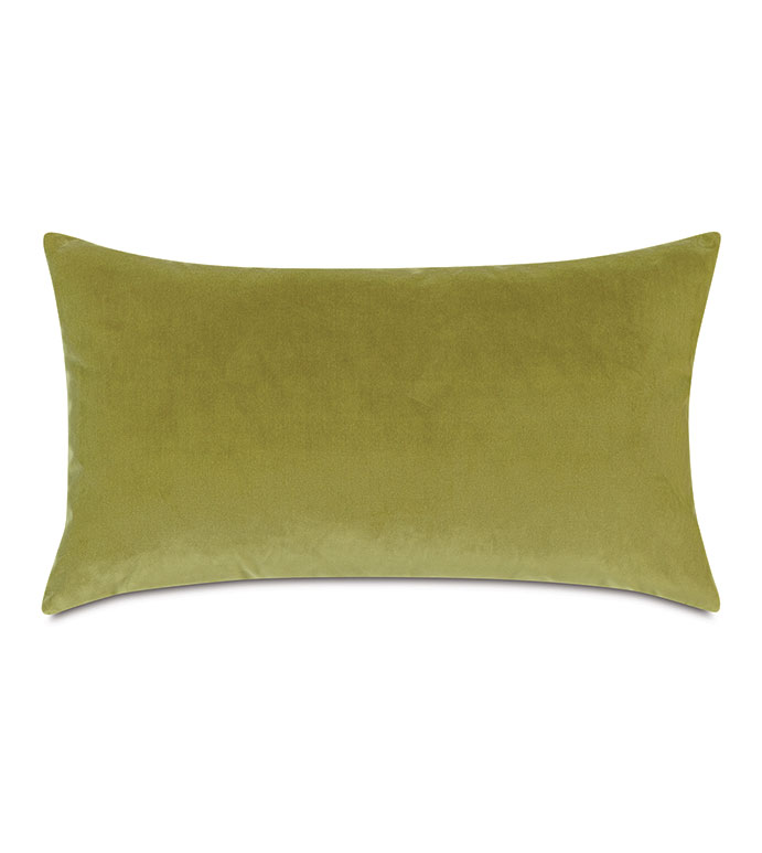 Uma Velvet Decorative Pillow in Lime