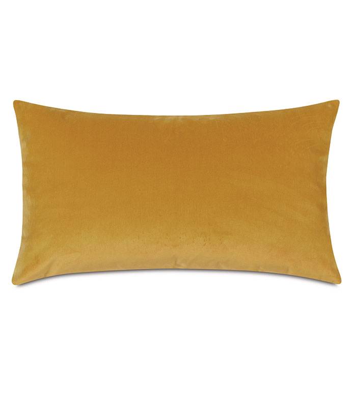 Uma Velvet Decorative Pillow in Mustard