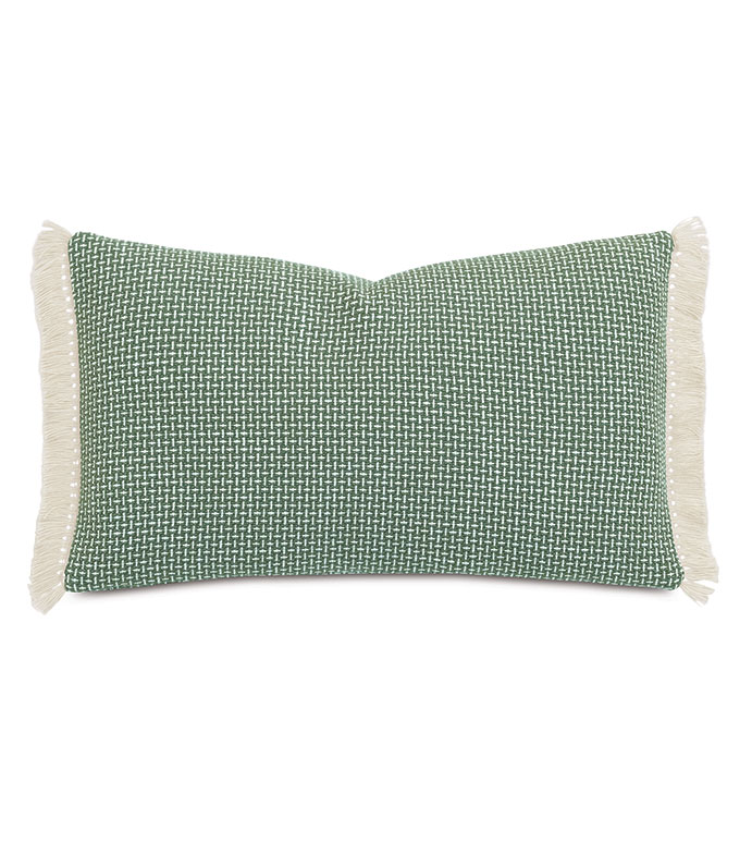 Casa Guava Crosshatch Decorative Pillow