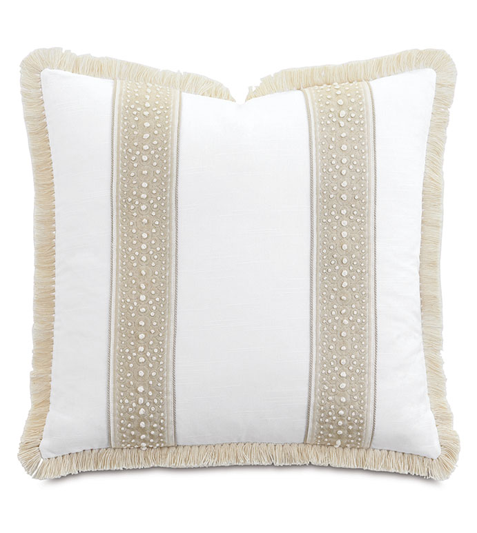 Casa Guava Embroidered Decorative Pillow