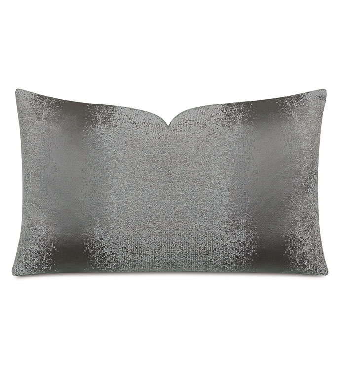 Flurry Glitter Decorative Pillow in Steel