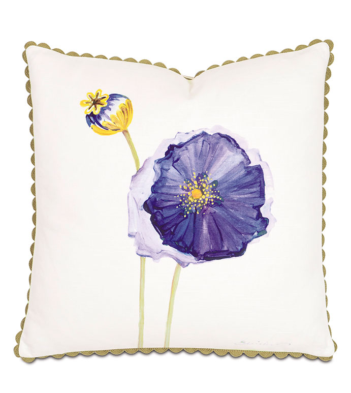 Purple Poppy Hand-Painted