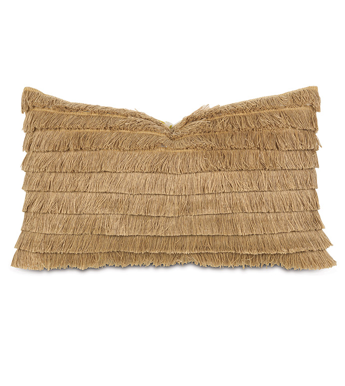 Baldwin White With Brush Fringe