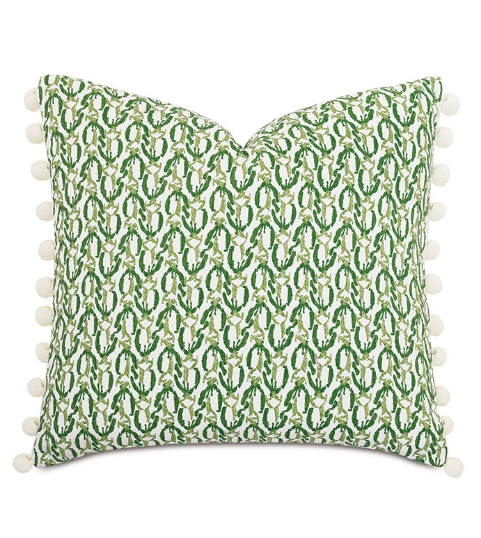 Meyer Ball Trim Decorative Pillow