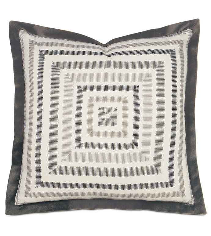 Midnight Poppy Euro Sham