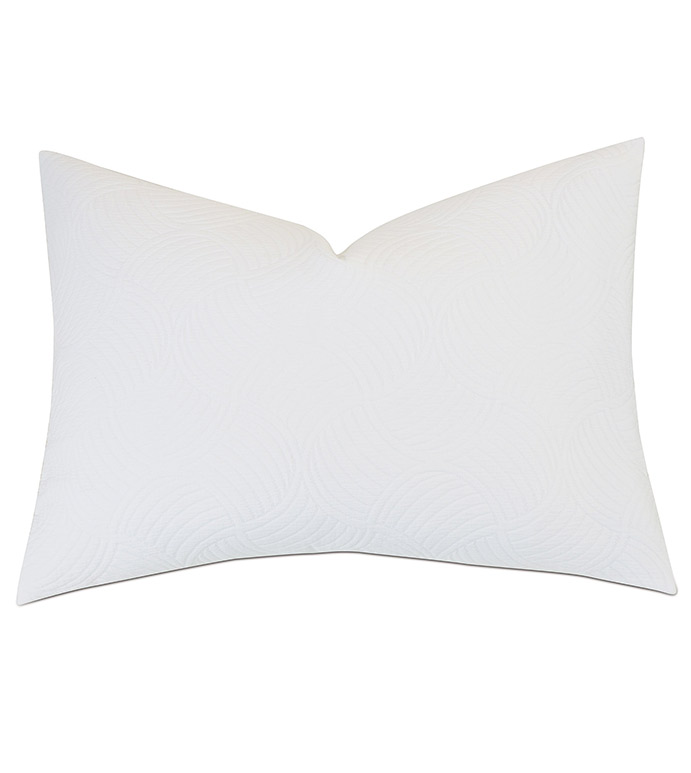 Honeydew Matelasse Queen Sham In White