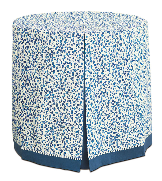 Khaleo Blue Skirted Table Cloth