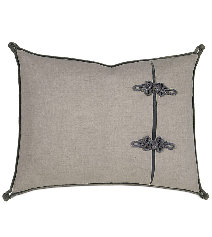 Midnight Poppy Standard Sham Right