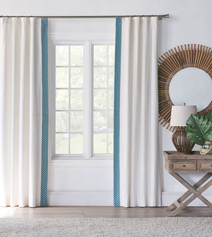 Baldwin White Curtain Panel