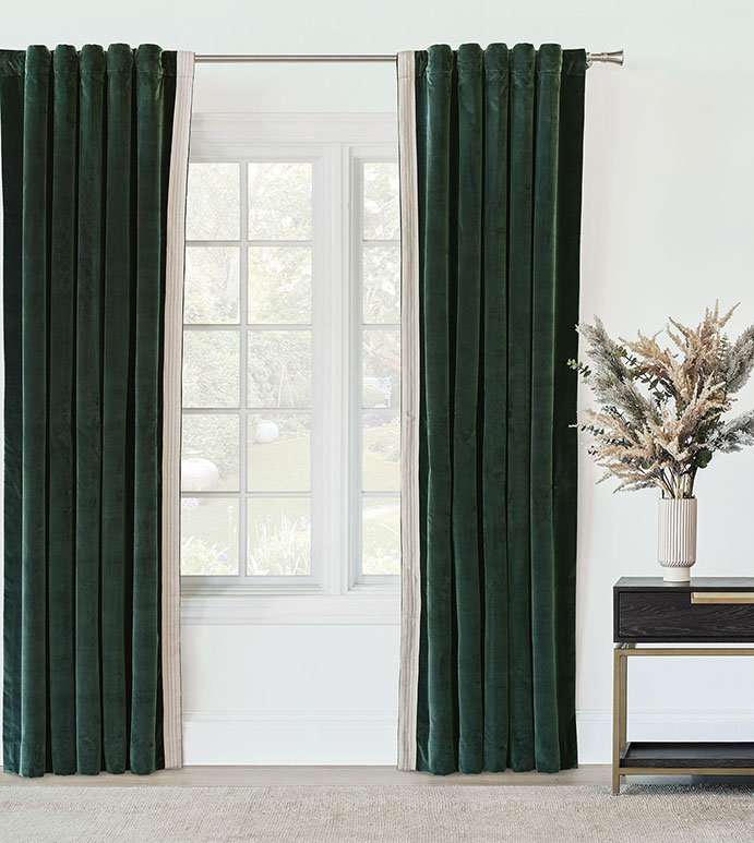 Esmeralda Velvet Curtain Panel