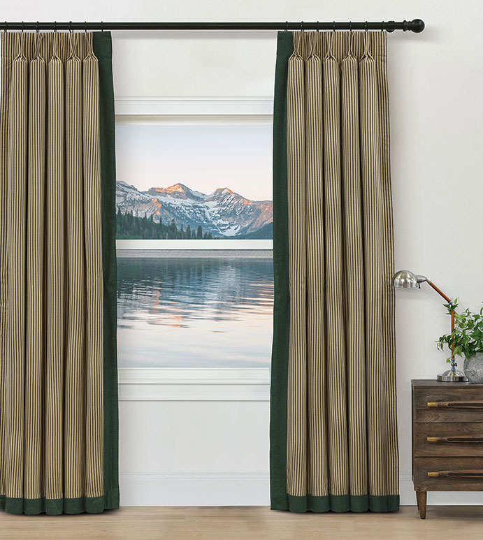 LORENZO STRIPED CURTAIN PANEL LEFT