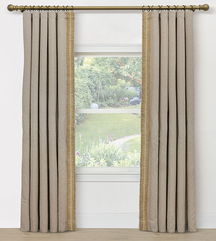 DALEYZA JUTE BORDER CURTAIN PANEL