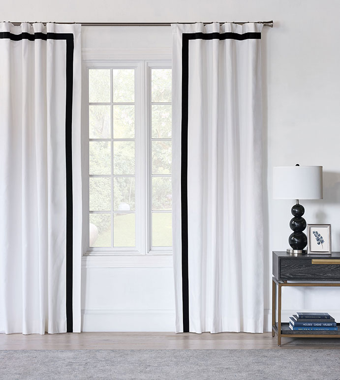 Baldwin White Curtain Panel