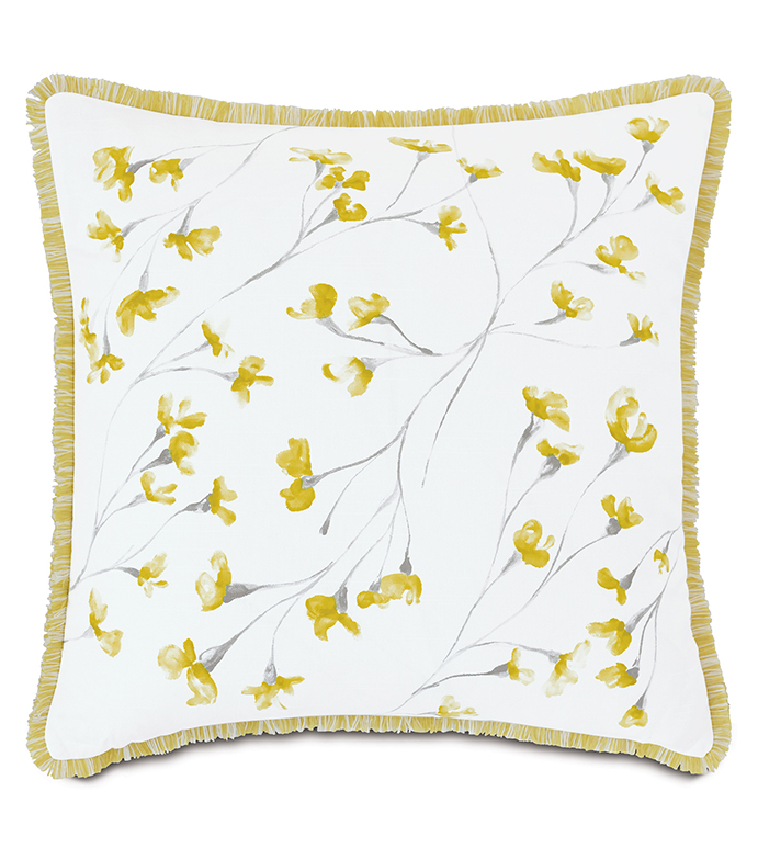 Clementine Handpainted Decorative Pillow