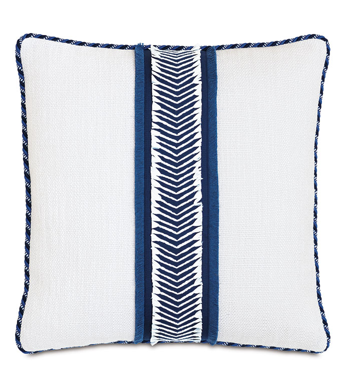 Cocobay Raffia Trim Decorative Pillow