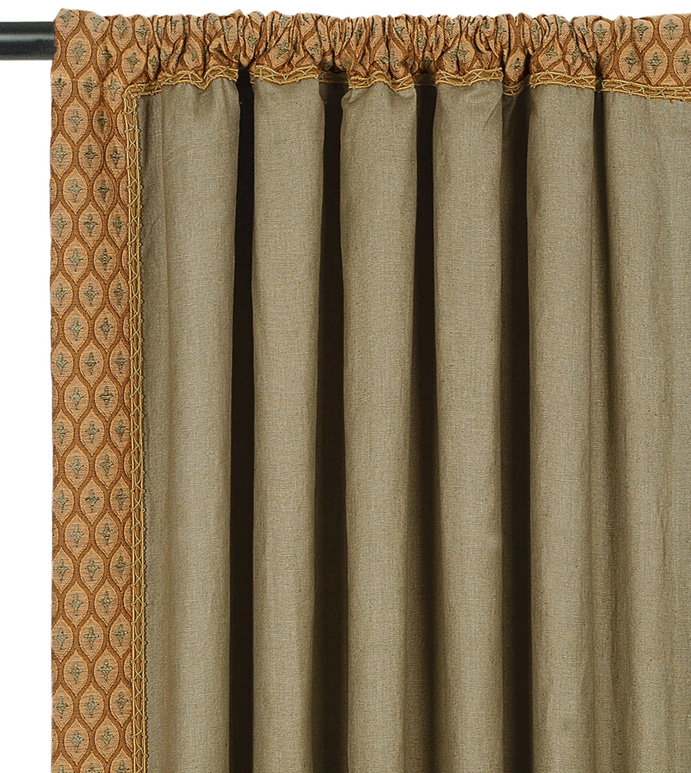 Breeze Olive Curtain Panel Right