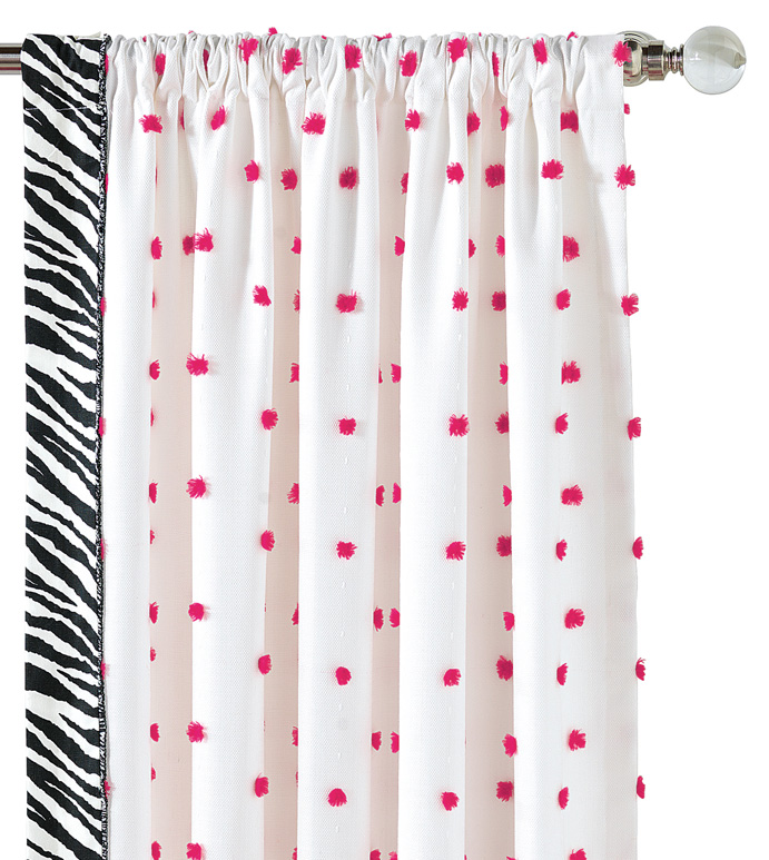 Shay Fuschia Curtain Panel Right