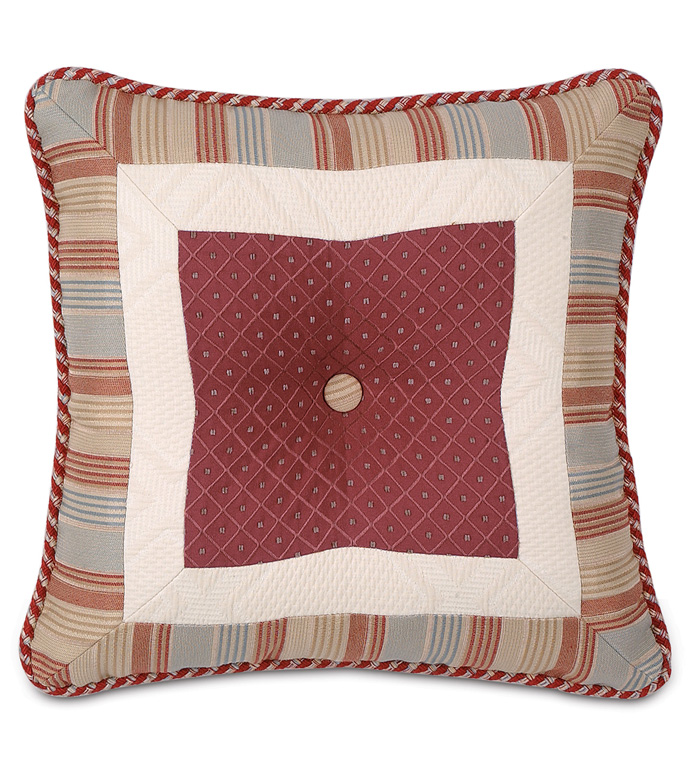 Margo Poppy Mitered & Tufted