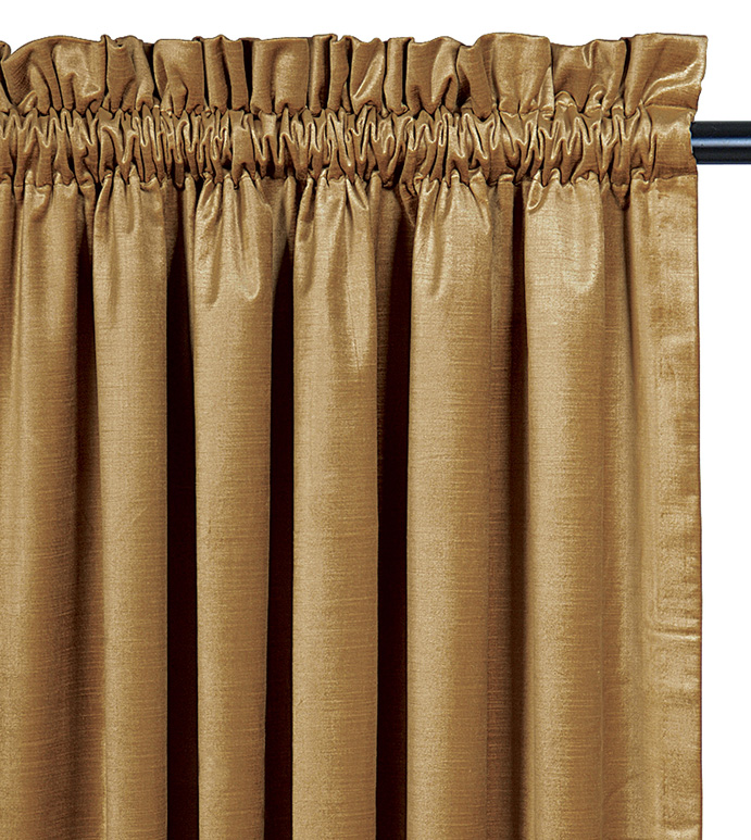 Lucerne Gold Curtain Panel