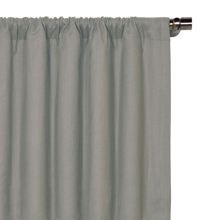 Breeze Linen Curtain Panel in Slate