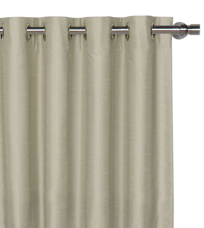 Edris Faux Silk Curtain Panel in Mist