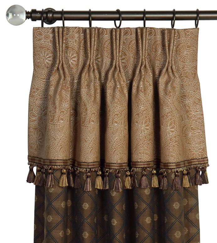 Birkdale Chocolate Curtain Panel