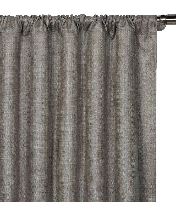 Meridian Woven Curtain Panel in Slate