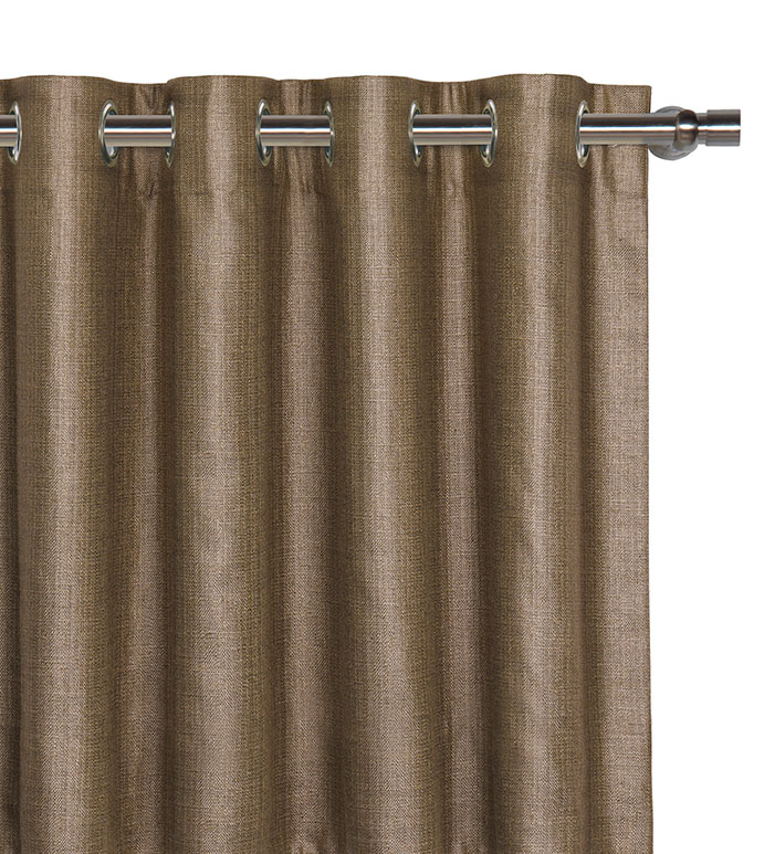 Meridian Woven Curtain Panel in Mocha