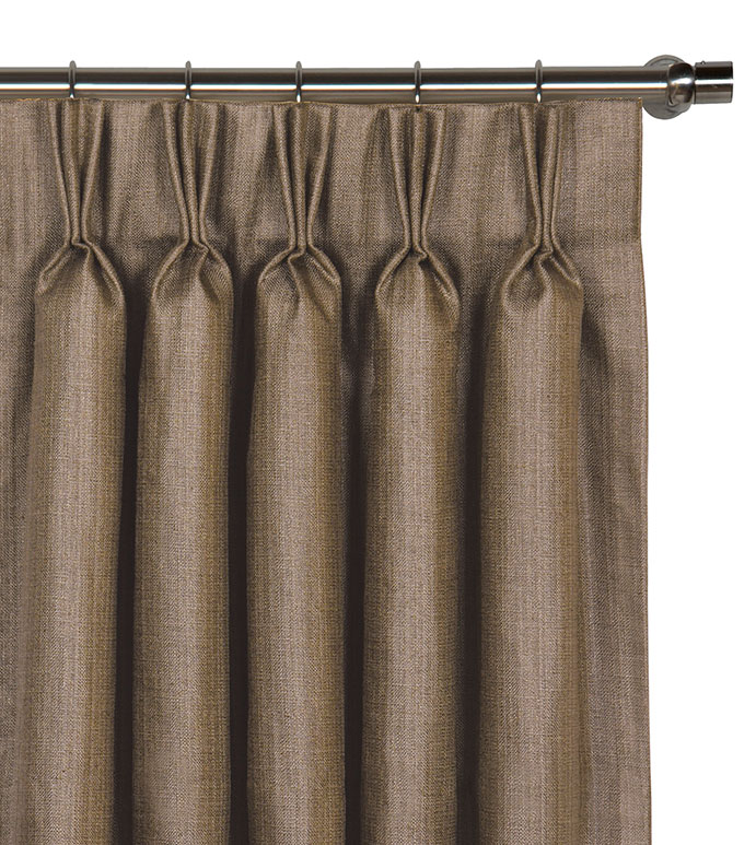 Meridian Woven Curtain Panel in Mocha