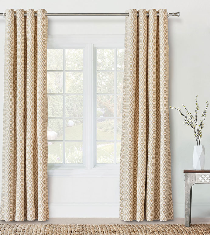 Cyrus Straw Curtain Panel