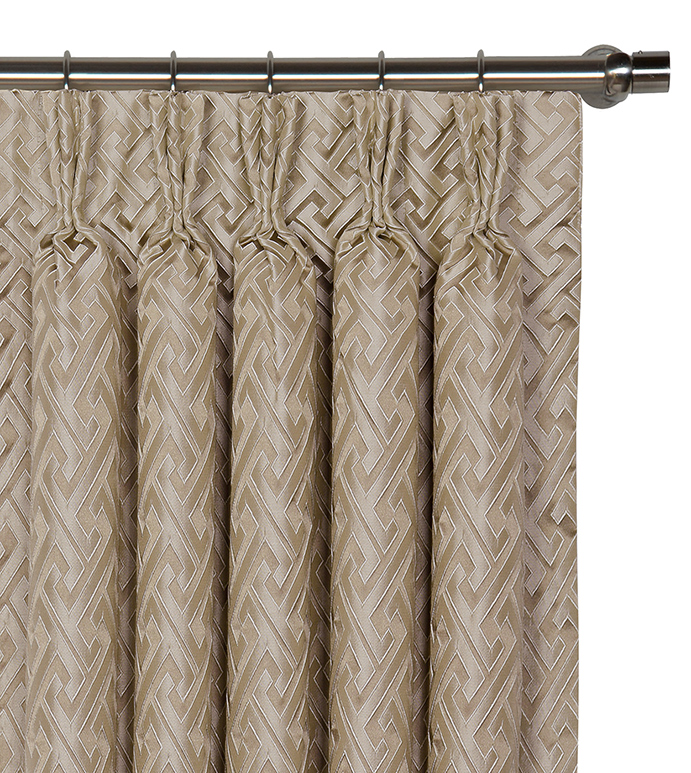 Roscoe Taupe Curtain Panel