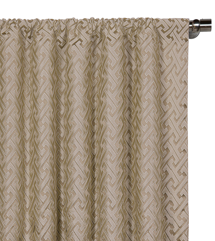 Roscoe Taupe Curtain Panel