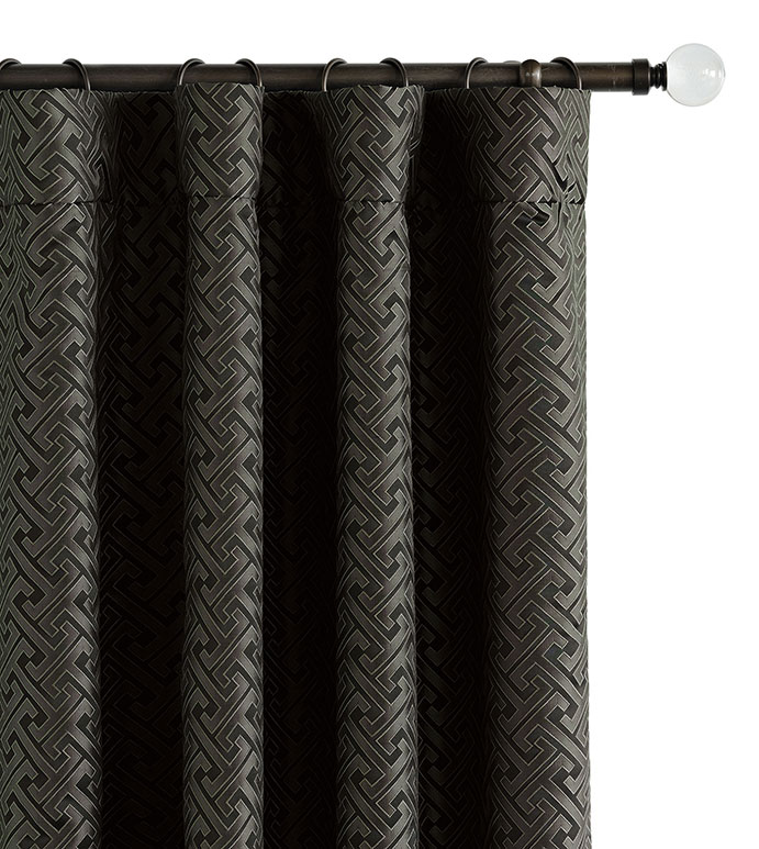 Roscoe Graphite Curtain Panel