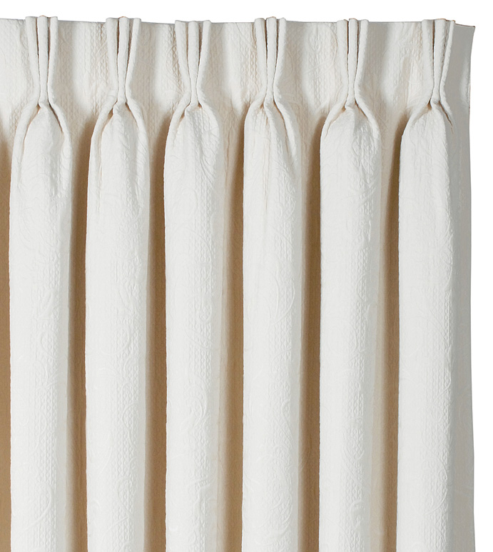 Jacqueline White Curtain Panel