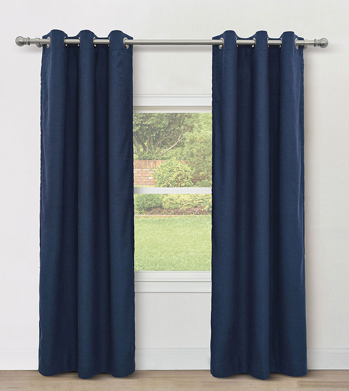 BRISA GROMMET CURTAIN PANEL IN INDIGO