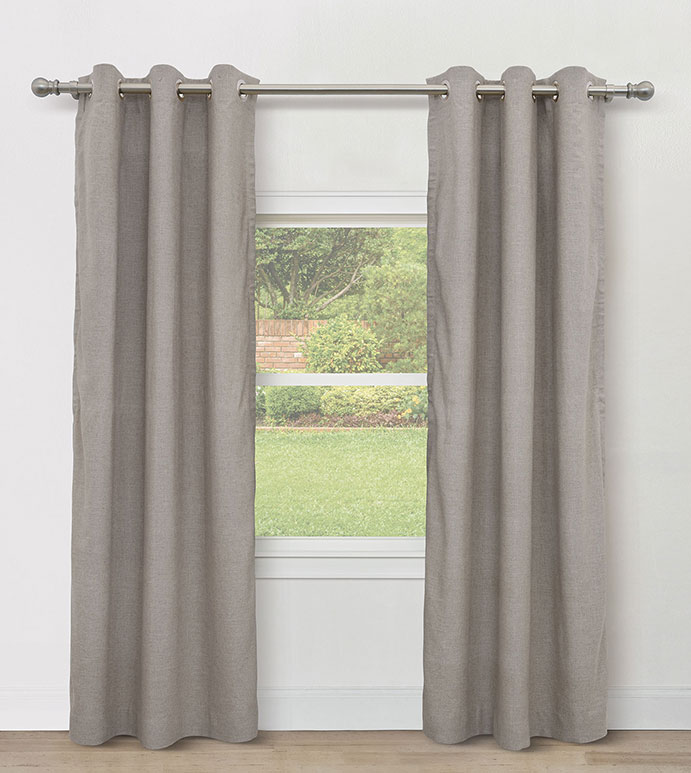 BRISA GROMMET CURTAIN PANEL IN TAUPE
